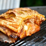 Flæskesteg på grillen